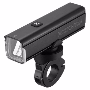 Rockbros 24610002001 polkupyörän etuvalo 1000 lm + USB-C - USB-A kaapeli - musta