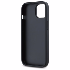 DKNY Quilted Stack Logo Suojakuori iPhone 14:lle - musta