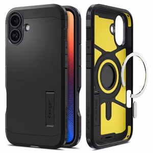 Spigen Tough Armor Mag MagSafe Suojakuori iPhone 16 6,1 musta