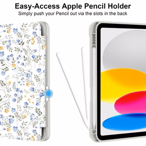 Tech-Protect SC Pen Case for iPad 10.9" 2022 (10th gen.) / 11" 2025 (11th gen.) - Daisies with Leaves