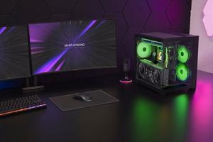 Mars Gaming MCVIEW3 – Mini Tower computer case, black
