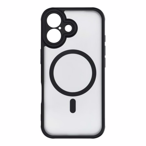 Suojakuori iPhone 17:lle Full Matte Mag Cover yhteensopiva MagSafe musta