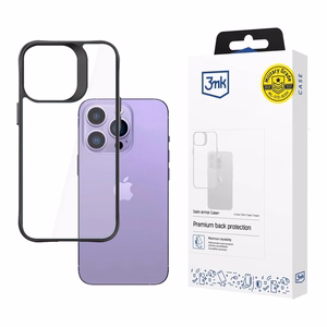 3mk Satin Armor Case+ iPhone 14 Pro Max -sarja - Musta