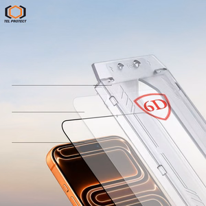 Tel Protect Dust-Free Easy Fit Full Glue 6D karkaistu lasi Samsung Galaxy S26 Ultra musta (sormenjäljen avauksella) - 2 kpl