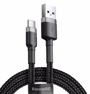 Baseus CATKLF-UG1 USB-kaapeli 3 m USB A USB C musta