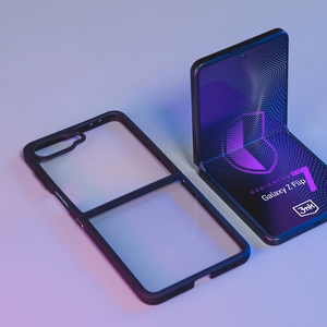 3mk Satin Armor Case+ Suojakuori Samsung Galaxy Z Flip 7:lle - läpinäkyvä musta