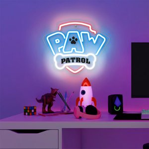 Riippuva neon LED Paw Patrol pleksilasilla - Logo OW-130146