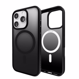 Puro Gradient MagSafe Silikoninen Suojakuori iPhone 16 Pro Maxille - musta