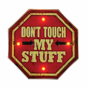 RETRO metallikyltti LED Don't Touch Forever Light