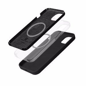 Crong Color Cover Magnetic suojakuori iPhone 14 / 13 -laitteelle, MagSafe-yhteensopiva, musta
