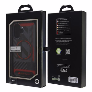 Audi IML Sport MagSafe iPhone 16 6.1" black/black hardcase AUS-IMLMIP16-RSQ/D2-BK