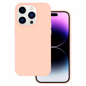 Tel Protect Silicone Premium iPhone 15 Pro:lle vaaleanpunainen