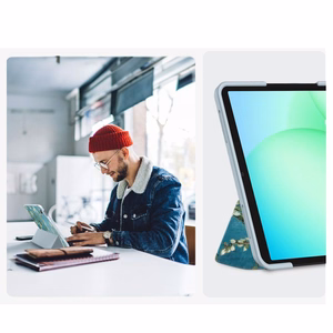 TechProtect SmartCase for Samsung Galaxy Tab A9+ / A11+ Plus 11.0 X210 / X215 / X216 / X230 / X235 / X236 - Blue and White