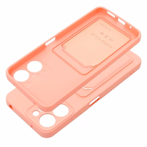 Suojakuori Xiaomi Redmi 12 4G:lle Card Case vaaleanpunainen