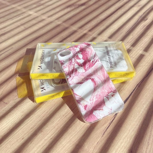 Wozinsky Marble TPU suojakuori geeli marmori Samsung Galaxy A73 vaaleanpunainen