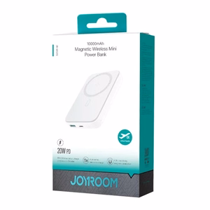 Joyroom JR-W020 20W MagSafe 10000 mAh magneettinen varavirtalähde, valkoinen