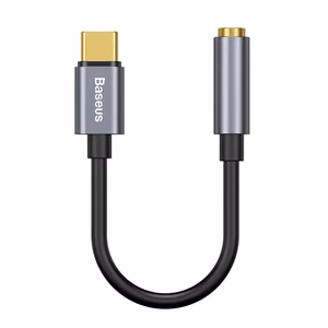 Baseus L54 audioadapteri USB-C - jack 3,5 mm (musta+harmaa) CATL54-0G