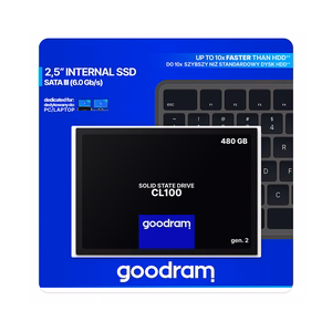 SSD-levy Goodram CL100 Gen. 3 480 GB SATA III 2,5"