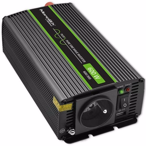 Qoltec Monolith virtalähde / invertteri Auto/sisäkäyttöön 600 W musta