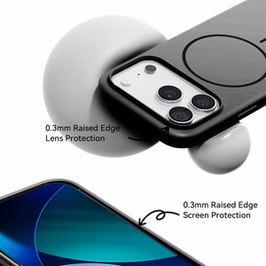 Rock Armor Matte Magnetic Series Suojakuori Iphone 17 Pro Max:lle musta