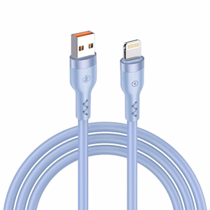 T-PHOX KAAPELI BOLD USB/LIGHTNING 3A VAALEANSININEN