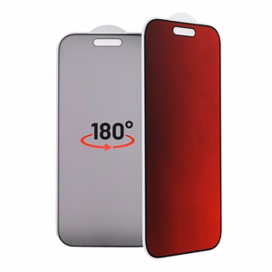 Bestsuit 5D Colorful Privacy 180 -joustava hybridisuojalasi iPhone 15 Pro Max -puhelimelle, magenta