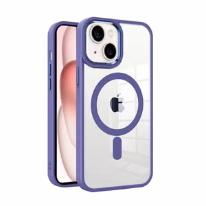 Premium Mag Cover Suojakuori Apple iPhone 15 Plus violetti