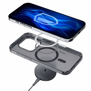 3mk Frosty MagCase Suojakuori Apple iPhone 16 Pro:lle - musta