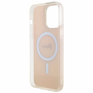 Guess IML Iridescent MagSafe Suojakuori iPhone 15 Pro:lle - vaaleanpunainen