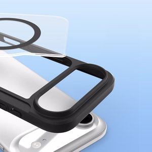 Dux Ducis Skin X Pro iPhone 17 Air Suojakuori Lompakolla, MagSafe-yhteensopiva - Musta