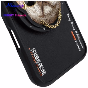 Nimmy Glasses Cool Dog MagSafe Suojakuori iPhone 16:lle - musta