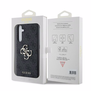 Guess 4G Big Metal Logo Suojakuori Samsung Galaxy A35:lle - musta