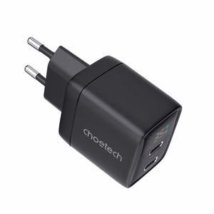 Charger CHOETECH GaN 2xUSB Type-C: 35W, PD
