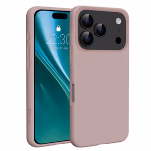 Etteri Silikoninen Mag Suojakuori iPhone 17 Pro -puhelimelle vaaleanvaaleanpunainen