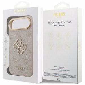 GUESS Suojakuori IPHONE 17 Air GUHCP17M4GMGCPI (PU W/ Big 4G Classic Logo) kultainen vaaleanpunainen