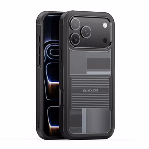 Dux Ducis Shld Suojakuori Apple iPhone 17 Pro Max:lle musta (Umbra Pattern)