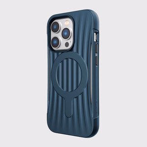 Raptic X-Doria Clutch Case iPhone 14 Pro MagSafe takakuori sininen