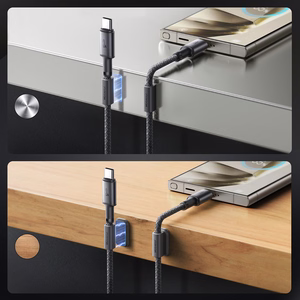 Joyroom S-A50 Unlimited Series 3A USB-A - USB-C -kaapeli magneettisella kaapelinorganisaattorilla 1,2 m - harmaa