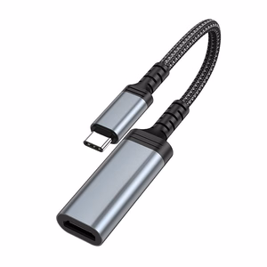 Hoco UA43A USB-C – HDMI Naaras Sovitin 4K 30Hz 0,2m Teräksenharmaa