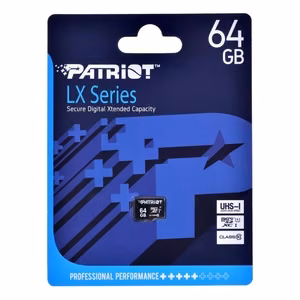 Patriot Memory PSF64GMDC10 muistikortti 64 GB MicroSDXC UHS-I Class 10