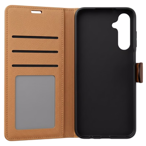 Smart Luxe nahkainen suojakuori Samsung Galaxy S25 ruskea