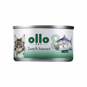 Ollo Cat No. 8 – kissan märkäruoka, tonnikalaa ja merilevää liemessä, 70 g
