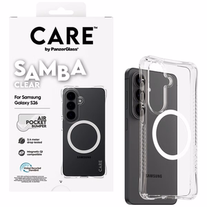 CARE by PanzerGlass Samba Transparent Qi suojakuori Samsung Galaxy S26 läpinäkyvä