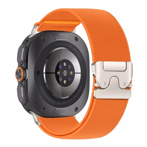 Tech-Protect Nylon Clasp -ranneke mallille Samsung Galaxy Watch Ultra 47 mm – oranssi