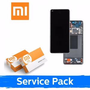 LCD-näyttö yhteensopiva Xiaomi 12 Lite 5G kehyksellä / musta / (Service Pack)