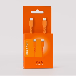 COLORUM kaapeli USB-C - Lightning 1,8m 2,4A CK12-CL-10 xOrange