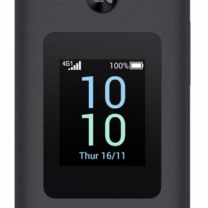 TCL OneTouch 4043 with Cradle, musta / matkapuhelin