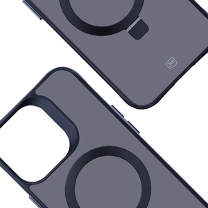 3mk Smoke Case Mag&Stand Suojakuori Apple iPhone 14 Pro Max:lle - musta