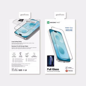 AmazingThing Radix +Care Full Glass karkaistu suojalasi asennuskehyksellä mallille iPhone 18 Pro Max
