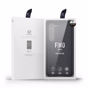 Dux Ducis Fino Suojakuori Samsung Galaxy S23+:lle silikonisella kehyksellä musta